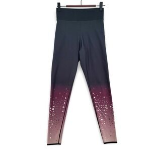 Ultracor Leggings Womens M Black Pink Star Print Gradient High Rise Activewear